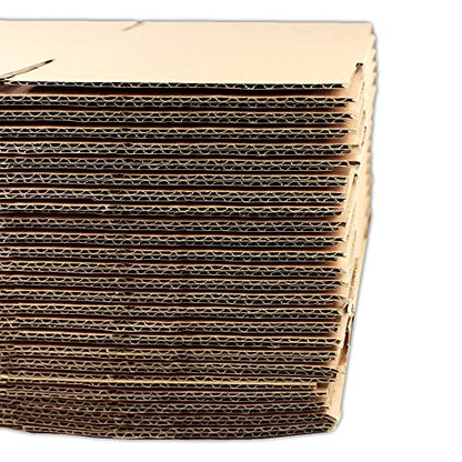 15 EcoSwift 4x4x18 Corrugated Cardboard Packing Boxes Mailing Moving Shipping Box Cartons 4 x 4 x 18 inches