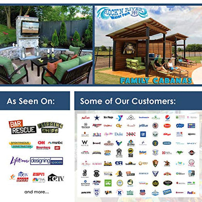 The TV Shield 44-50" Outdoor TV Enclosure + Anti-Glare - Weatherproof Cover - color: Anti-Glare, size: 44-50"