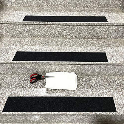 COSIMIXO 8" x 35Ft Heavy Duty Anti Slip Tape,Best 80grit Friction,Grip,Abrasive for Stairs Outdoor/Indoor,Skateboard Grip Tape Safety Non Skid Tread Staircases Anti-Slip Traction Tape Black - size: 8" x 35Ft