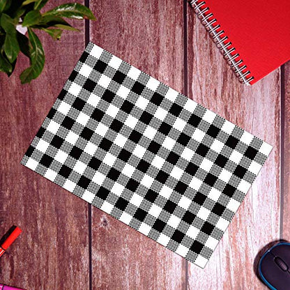 100 Count - 12 x 15.5 inch, Poly Mailer Black Gingham Plaid Package Envelope, Mailing Shipping Bags with Self Seal Strip - color: Black Gingham Plaid, size: 12" x 15.5"