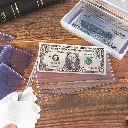 35PCS Banknote Holders Top-Load Currency Money Sleeves for Bills - color: 35 Pieces