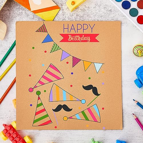 Henoyso 110 Pack 12 X 12 Inch Brown Cardboard Sheets - color: Brown, size: 12 x 12 Inch