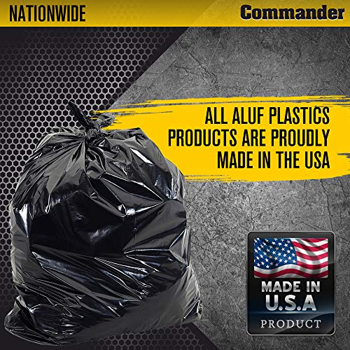 Commander 42 Gallon 3 MIL (eq) Trash Bags with Flap Ties 32" x 46" 20 Count - style: 42 Gal, 2 Mil, 20 Count