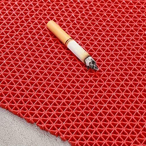 Drainage Non Slip Flooring Mats Swimming Pool Bathroom Anti-Fatigue Rubber Matting 3x10 Ft Heavy Duty Commercial Anti Slip Floor Mats for Garage Restaurant Sauna SPA,Red,0.9×3M - color: Red