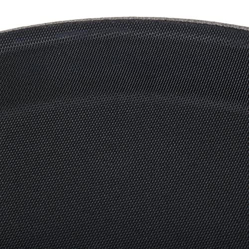 TrueCraftware- 16" Round Non-Slip Serving Trays Black Set of 2- Restaurant Serving Tray Rubber Lined Tray Coffee Appetizer Breakfast Perfect for Kitchen Café and Restaurants - color: Set of 2, size: 16 Inch