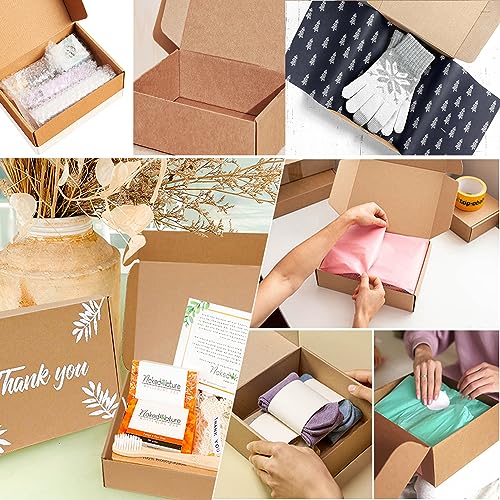 Shipping Boxes Inner Measurement 6x4x3 inches Brown Small Mailing Boxes 40 Pack Cardboard Corrugated Box Mailers (6X4X3) - size: 6X4X3