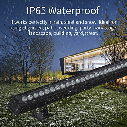 JSN&PC LED Wall Washer Light 36W IP65 Waterproof Black Housing Outdoor Light for Advertising Boards, Billboard,Building Commercial Lighting (White 5000-5500K) - color: White(5000K)