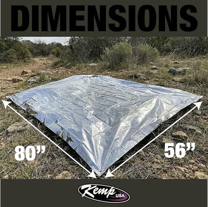 Kemp USA Emergency Mylar Blanket 25 Pack Thermal Reflective Space Blanket
