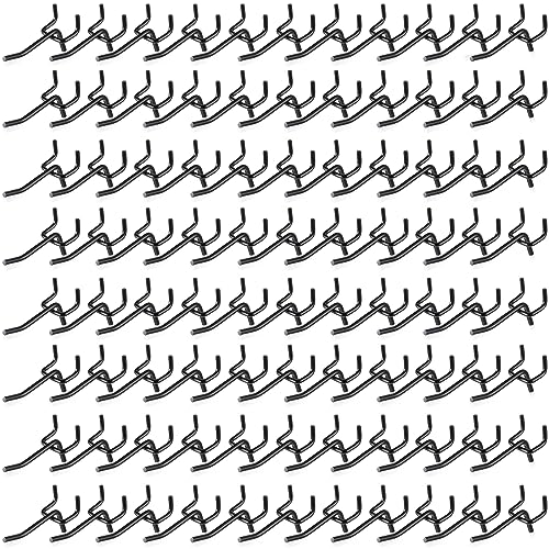 Shimeyao 100 Pcs Peg Board Hooks Stainless Steel Pegs,2.8 Inch,Black - color: Black, size: 2 Inch