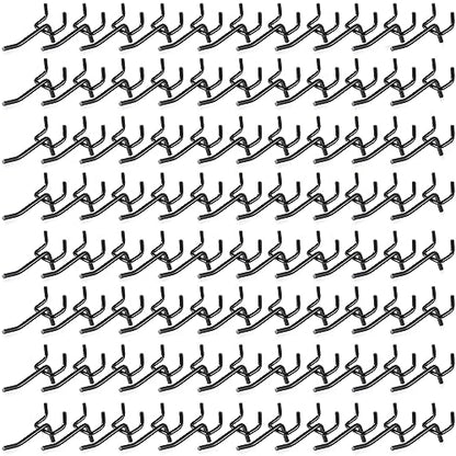 Shimeyao 100 Pcs Peg Board Hooks Stainless Steel Pegs,2.8 Inch,Black - color: Black, size: 2 Inch