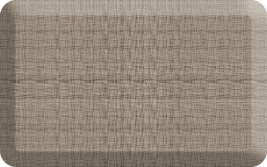 GelPro Anti-Fatigue Designer Comfort Kitchen Floor Mat, 20x32, Trellis Khaki Stain Resistant Surface with 3/4” Thick Ergo-Foam Core for Health and Wellness (Tweed Weathered Tan, 32"L x 20"W x 0.8"Th) - color: Tweed Weathered Tan, size: 32"L x 20"W x 0.8"T