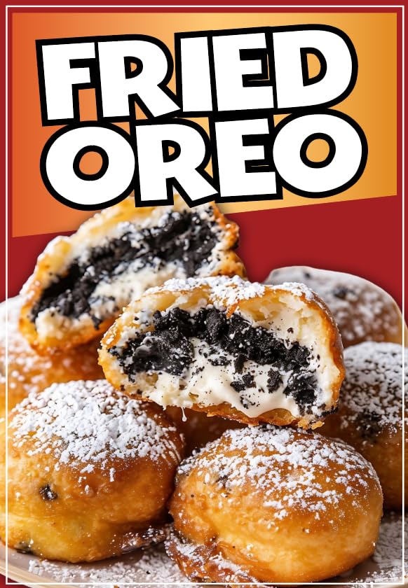 Fried Cookies Decal Window Sticker Mexican Food Truck Concession Vinyl Restaurant Sticker Fried Chocolate Cookies Sign Adhesive (10" x 7") - size: 10" x 7"