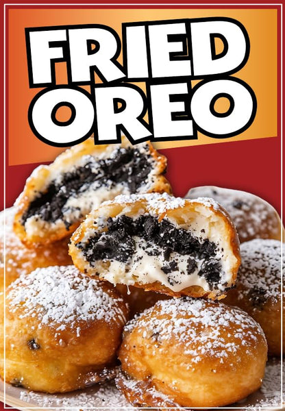 Fried Cookies Decal Window Sticker Mexican Food Truck Concession Vinyl Restaurant Sticker Fried Chocolate Cookies Sign Adhesive (14" x 10") - size: 14" x 10"
