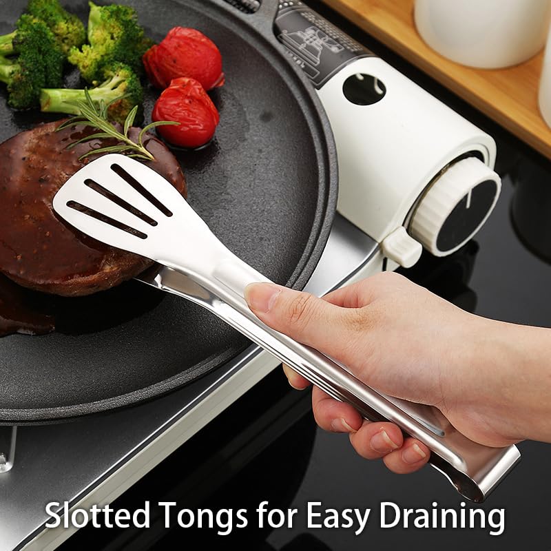 1Pcs Stainless Steel Kitchen Food Tong for Restaurant Kitchen (A-7inch) - size: A-7inch