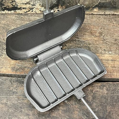 ROME Panini Press Cast Iron Sandwich Cooker Designed For Use On BBQ Grills, #1305