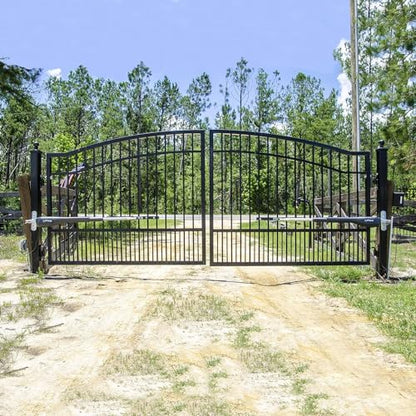 Mighty Mule Gate Opener, Solar and Smart Ready, Heavy Duty Automatic Gate Opener, Gates up to 18ft or 850lb Per Gate Leaf, Dual Gate Opener - Estate, Upgraded, MM572W-EST-A - size: Dual Gate Opener - Estate - Upgraded