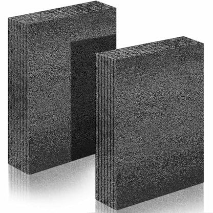 Hoolerry 2 Pcs Polyethylene Foam Block, 12" X 6" X 2", Black - size: 12" X 6" X 2"