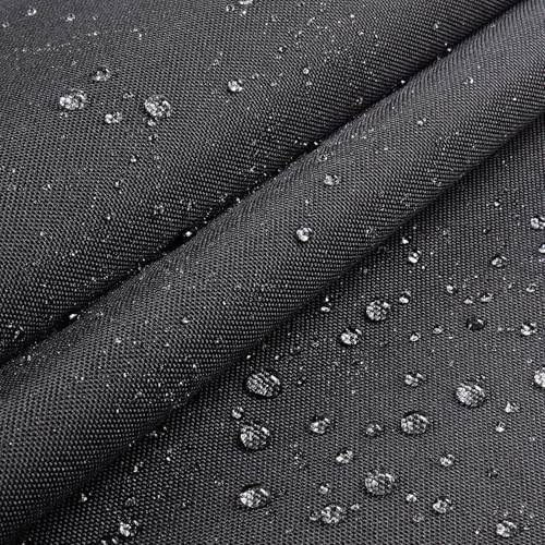 Marine Waterproof Canvas Fabric 600D Black 60"×1080" Ship in Roll - color: Black, size: 60"×1080"(Ship in Roll)