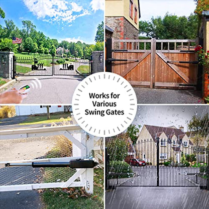 TOPENS PW802 Dual Swing Gate Opener Heavy Duty - size: Dual Swing Gate Opener Heavy Duty
