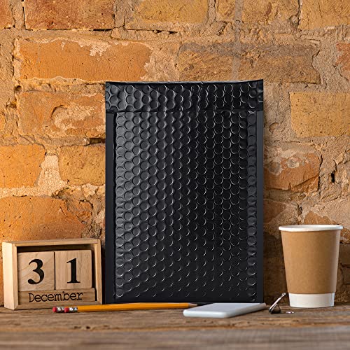 Yens Black Poly Bubble Mailers 10.5x16 10 Pack Usable 10.5x15 - color: Black, size: 10.5" x 16"
