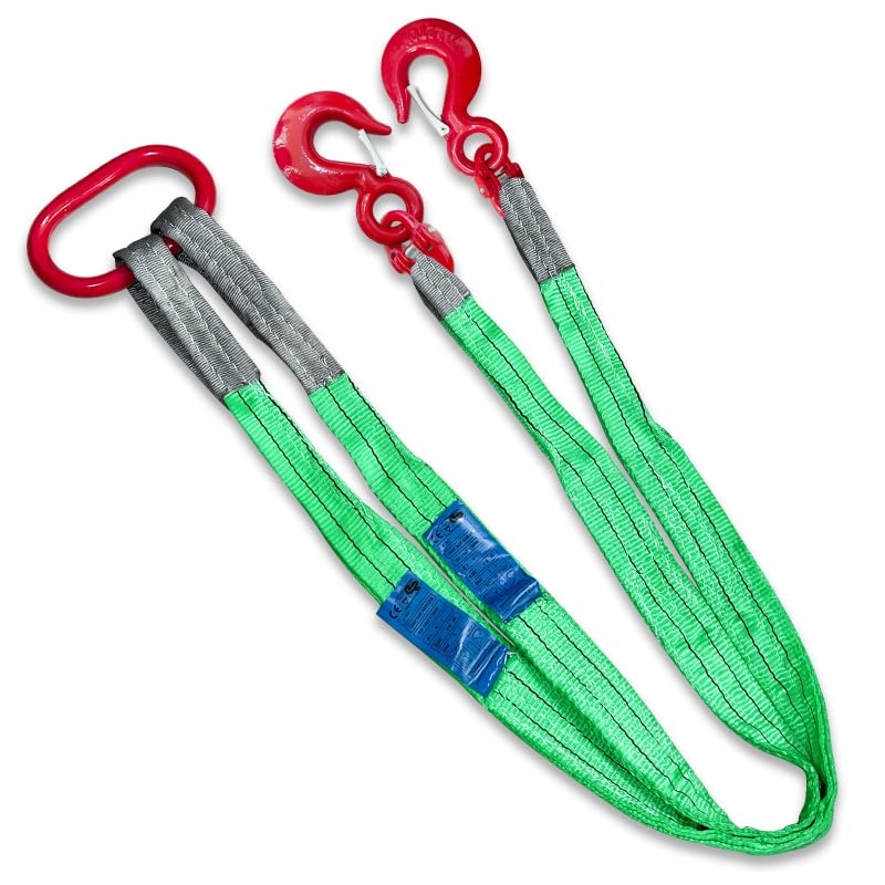 Lifting Slings Straps with Hooks - 5ft - size: 8800 lb / 5 ft