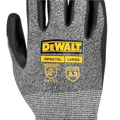 DEWALT DPG575 Foam Nitrile A3 Cut Resistant Glove for Outdoor Work, Construction and General Purpose - Size XS - size: X-Small