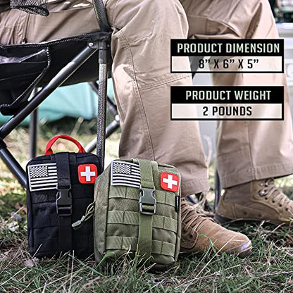 EVERLIT 250 Pcs Survival First Aid Kit - color: Tan