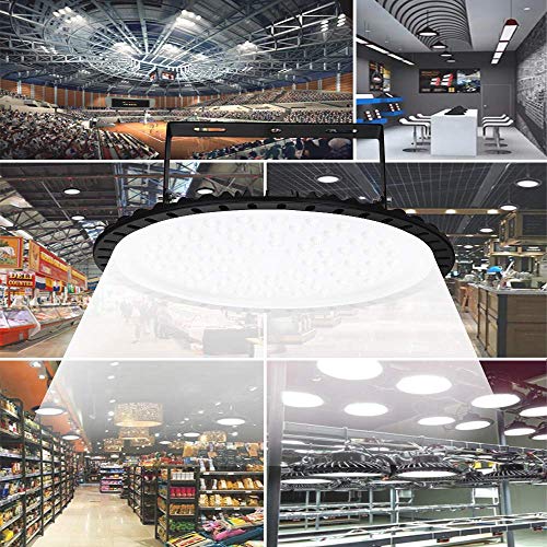 300W LED High Bay Light lamp Factory Warehouse Industrial Lighting 24000 Lumen 6000-6500K IP65 Warehouse LED Lights- Commercial Bay Lighting for Garage Factory Workshop Gym (300W 4) - size: 300W 4pcs