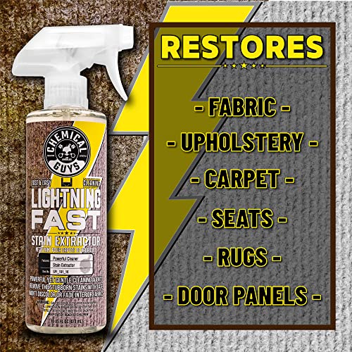 Chemical Guys, Lightning Fast Carpet & Upholstery Stain Extractor, 16 Fl Oz (Pack of 12) - size: 16 Fl Oz (Pack of 12)