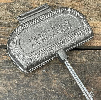 ROME Panini Press Cast Iron Sandwich Cooker Designed For Use On BBQ Grills, #1305