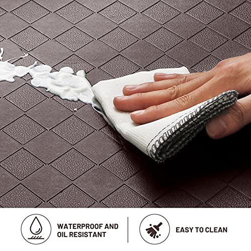 HappyTrends Kitchen Floor Mat - 4/5 Inch Thick Anti-Fatigue Kitchen Rug - color: Chocolate, size: 28"L x 17.3"W x 0.8"Th
