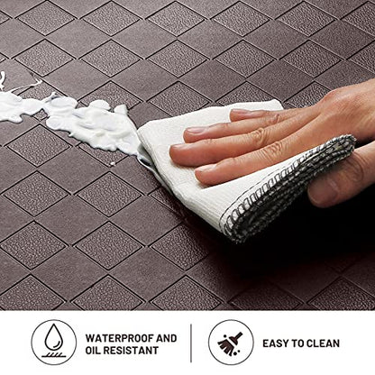 HappyTrends Kitchen Floor Mat - 4/5 Inch Thick Anti-Fatigue Kitchen Rug - color: Chocolate, size: 72"L x 22"W x 0.8"Th