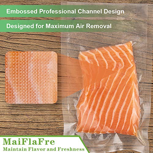 6RL Vacuum Sealer Bags Rolls 8"x20'(3)+11"x20'(3)for Food Storage - size: 6 Pack= 8"x20'(3Rolls)+11"x20'(3Rolls)