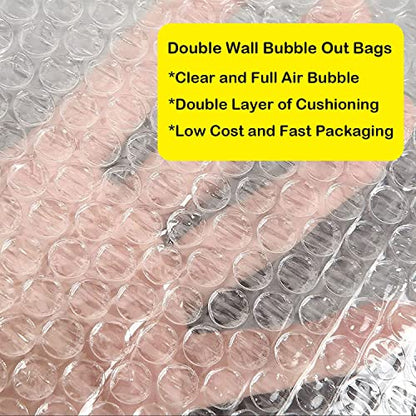 EPHECH 50PCS Clear Bubble Out Bag, 12" x 16" Large Bubble Pouches Bags - size: 12" x16"-50PCS
