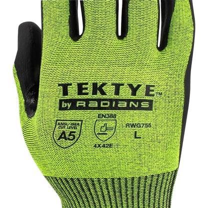 Radians Unisex Tektye™ Rwg755 Cut Resistant Work Glove - size: 2X