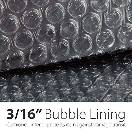 Fosmon #6 Poly Bubble Mailer 12.5 x 16 (20 Pack), Lightweight Water/Dust/Shock/Tear Resistant Padded Shipping Envelopes for Book, Magazine, Documents - size: 20 Pack