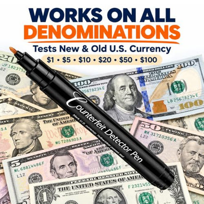 Dri Mark CFD50PK Counterfeit Bill Detector Marker Pen, Made in The USA, 50 Count - size: 50 Pack