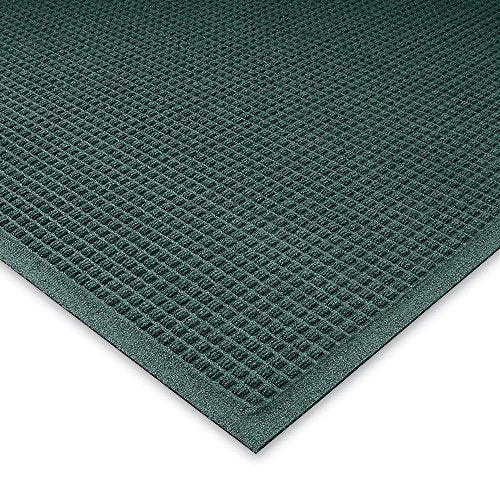 WaterHog Fashion Mat | Commercial-Grade Entrance Mat with Fabric Border – Indoor/Outdoor, Quick Drying, Stain Resistant Door Mat (Evergreen, 3' x 5') - color: Evergreen, size: 3' x 5'