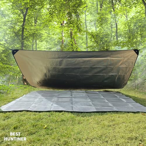 Heavy Duty Survival Blanket -Multifunctional Reflective Tarp Thermal Blanket - 60" x 83" Waterproof Sandproof for Camping Hiking Outdoors Multifunctional Emergency Blanket… - color: Double Aluminium
