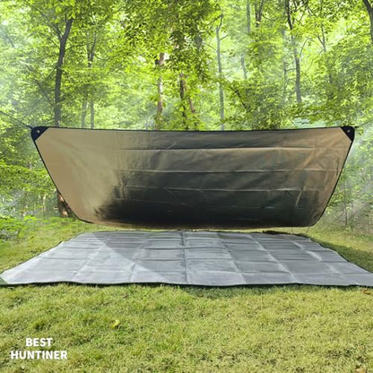 Heavy Duty Survival Blanket -Multifunctional Reflective Tarp Thermal Blanket - 60" x 83" Waterproof Sandproof for Camping Hiking Outdoors Multifunctional Emergency Blanket… - color: Double Aluminium