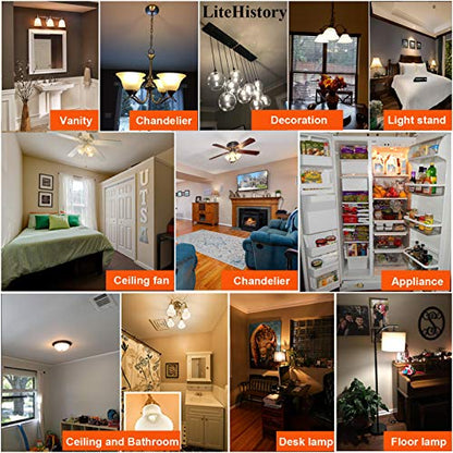LiteHistory A15 E26 Led Bulb 60 watt,Dimmable,Soft White Light Bulbs,2700K - color: Warm White 2700k