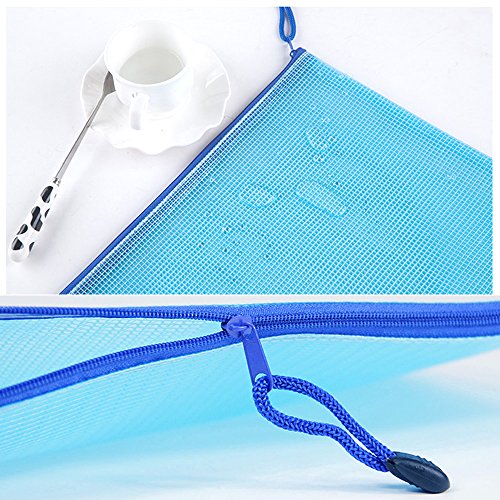 5Pcs Zipper Pouch Bags Receipt Holder Organizer for Documents and Envelopes - size: Small