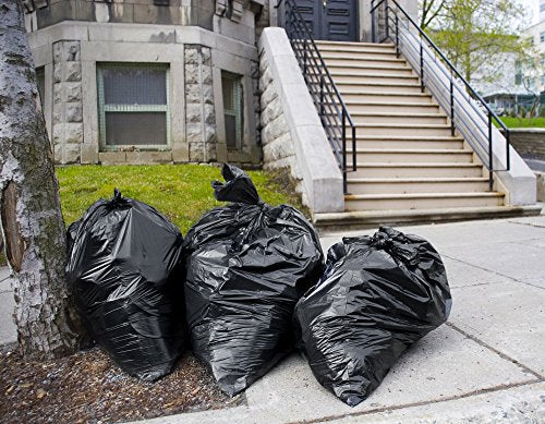 Tasker 65 Gallon Trash Bags Heavy Duty | 50 Count with Ties | Extra Large 64 Gallon Trash Bags for Toter | Garbage Bag 65 Gallon Trash Can Liners - size: 50 Count (Pack of 1)