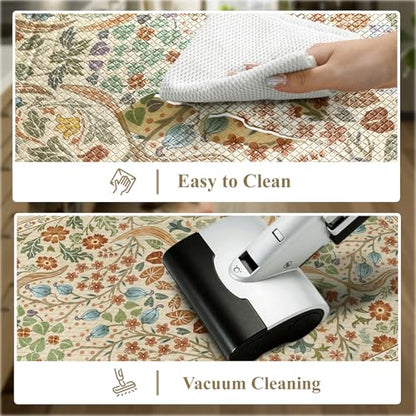 Collive Kitchen Mats Cushioned Anti Fatigue, Beige 17.3"x47"+17.3"x29" - color: Beige, size: 17.3"x47"+17.3"x29"