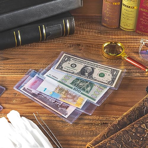 35PCS Banknote Holders Top-Load Currency Money Sleeves for Bills - color: 35 Pieces