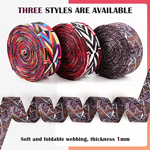 Nylon Webbing 1.5 Inch Webbing Straps for Bags, 6 Yards - color: wb05-6 Yards