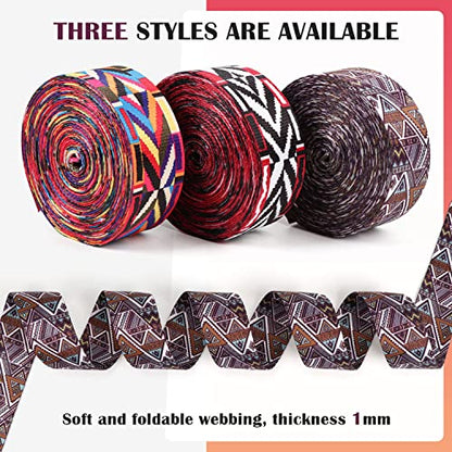Nylon Webbing 1.5 Inch Webbing Straps for Bags, 6 Yards - color: wb05-6 Yards
