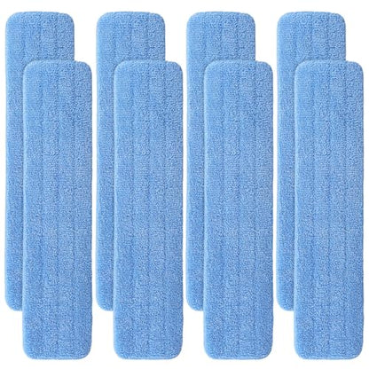 Replacement Microfiber Pad for Rubbermaid Commercial 24 Inch Mop Head - 8 Pack Wet & Dry Commercial Cleaning Refills Reusable Mop Refills Fit for Any Microfiber Flat Mop System 24" - color: 24inch-8pack