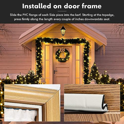 BBTO Weather Stripping Door Window Seal V-Shaped Foam Kerf,150 Feet,White - color: White, size: 150 Feet