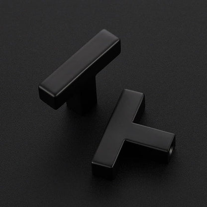 3 Pack Black Cabinet Knobs, 2in Length Square Bar Drawer Pulls - color: Matte Black, size: 3 Pack, style: Square